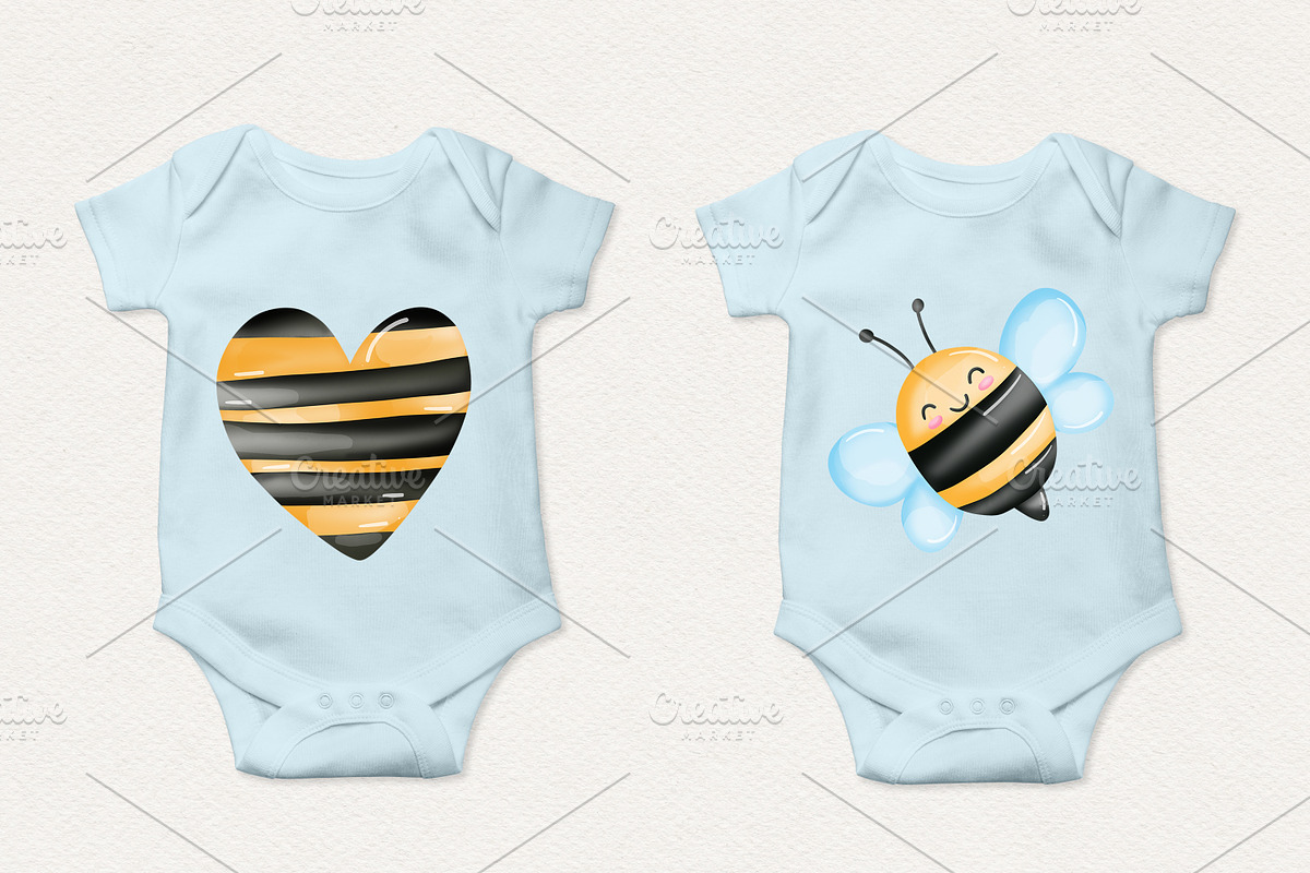 Bee Gnome Watercolor Clipart Bundle, a Person Illustration by Apixsala (Photo 3 of 18)
