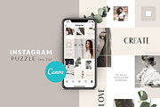 CANVA BUNDLE| Instagram puzzle templ, a Social Media Template by CreativeFolks (Thumbnail 12 of 17)