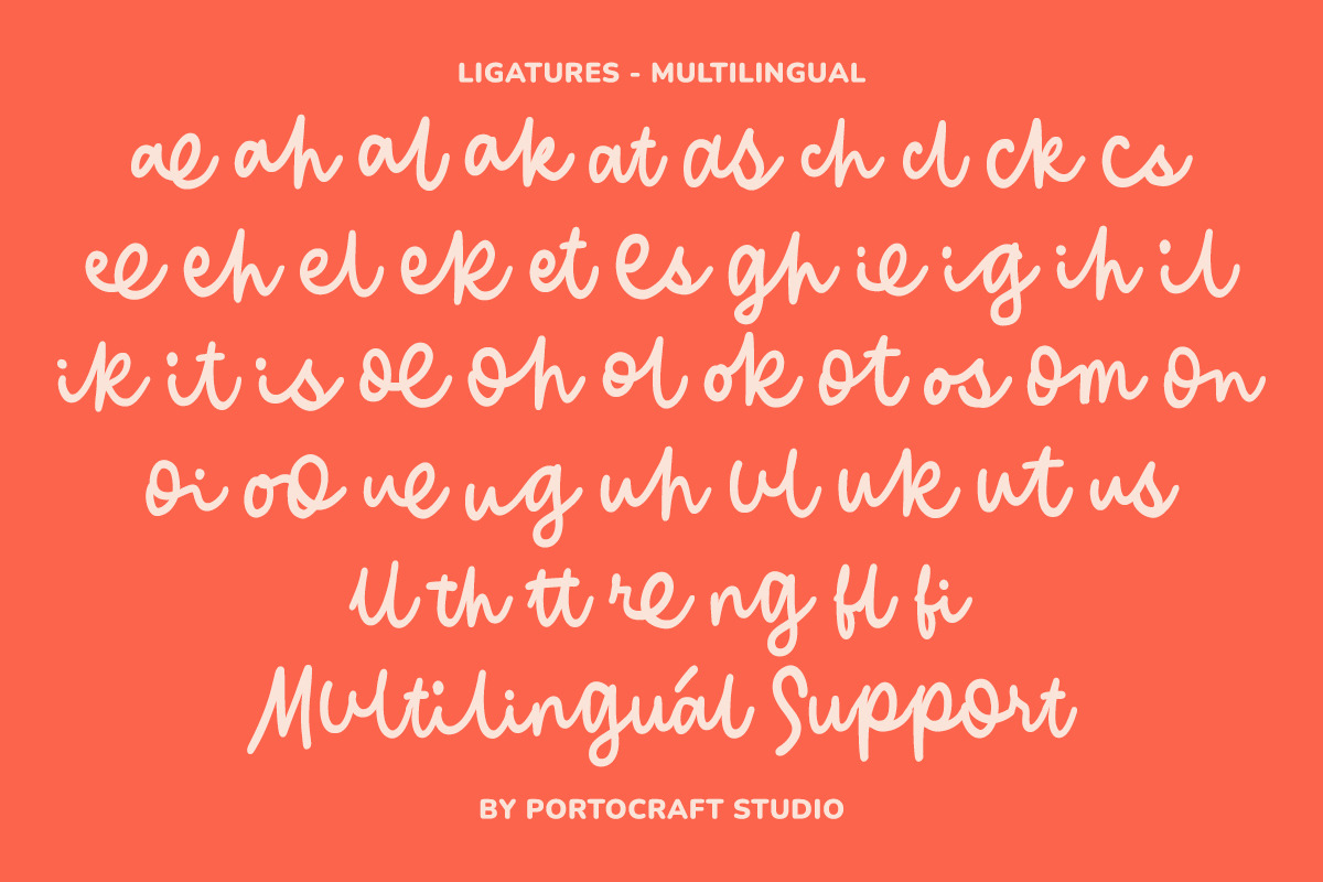 Palate Notes Script, a Script Font by Portocraft (Photo 10 of 10)