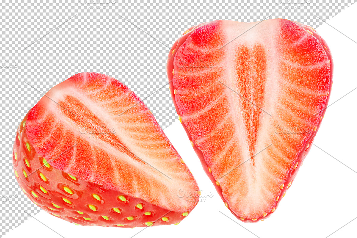 8 cut strawberries, an Object Graphic by Fruits+Veggies (Photo 4 of 6)