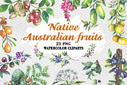Australian Native fruits cliparts, an Illustration by FITALARTSNEDIGI (Thumbnail 1 of 7)
