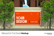 Billboard On The Street Mockup, a Mockup by graphicook (Thumbnail 1 of 4)