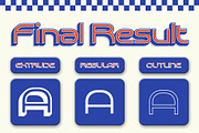 Akalime 3D, a Sans Serif Font by Craft Supply Co. (Thumbnail 2 of 8)