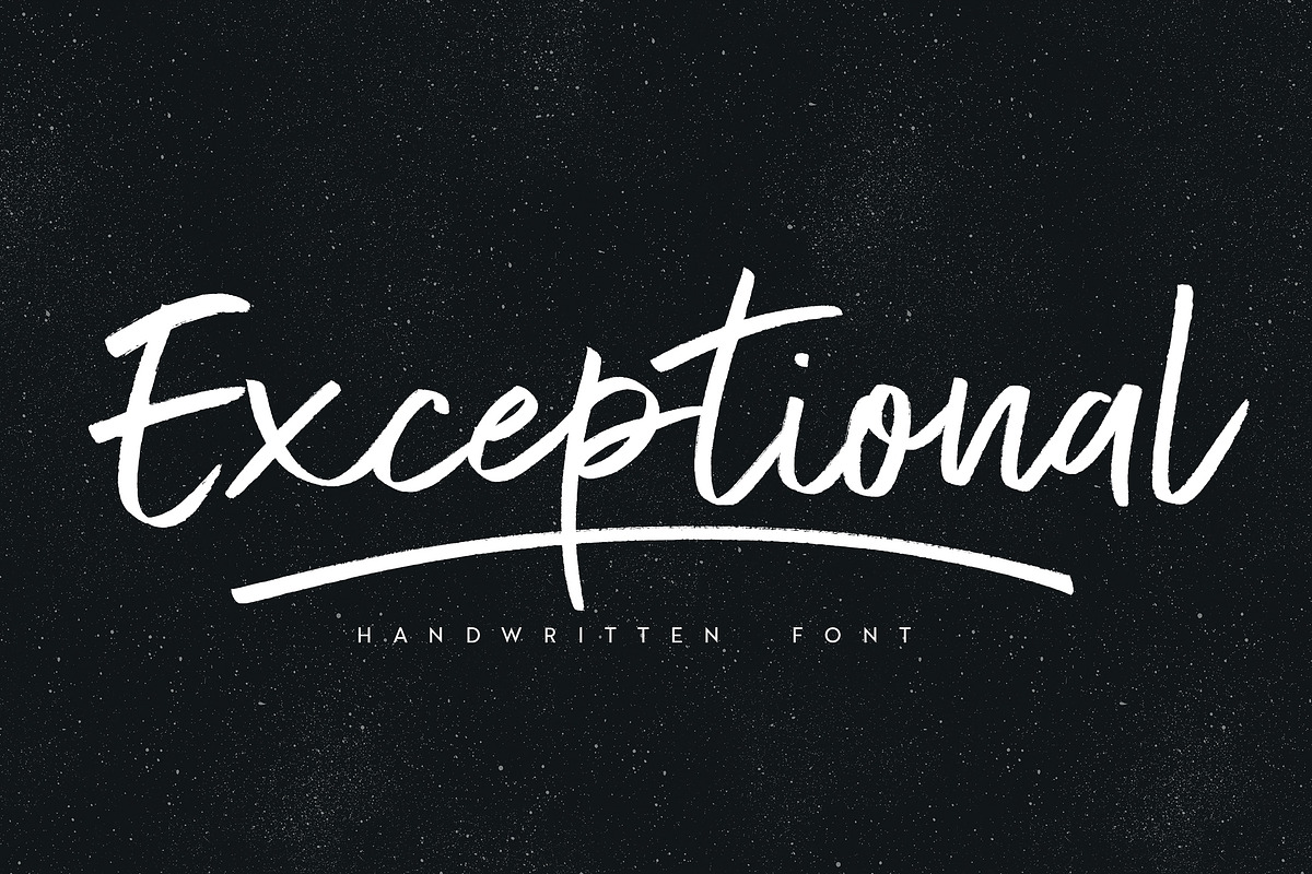 Exceptional font