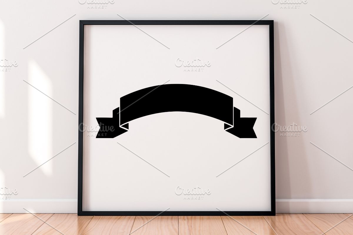 Banner Silhouette SVG, a Decorative Illustration by newminddesign (Photo 4 of 5)