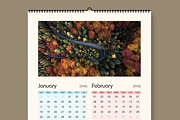 Monthly Wall Calendar Template 2026, a Stationery Template by MightyDesign (Thumbnail 2 of 7)
