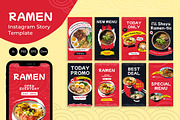 Ramen Instagram Story - Canva,Ai,Psd, a Social Media Template by Jiwstudio (Thumbnail 1 of 3)