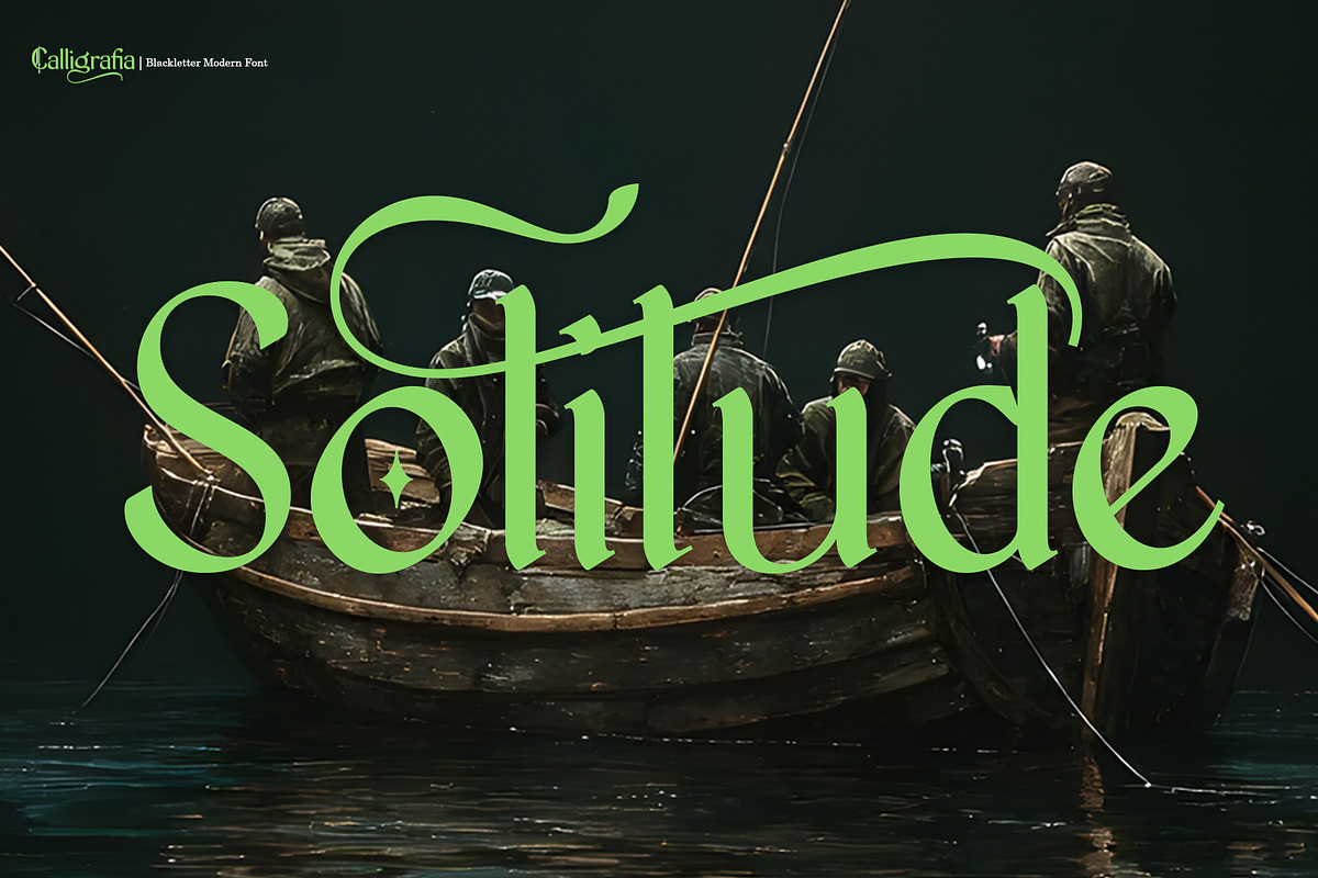 Calligrafia, a Blackletter Font by Teweka (Photo 3 of 10)