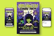 Halloween Party Flyer, a Flyer Template by Creativestoree (Thumbnail 3 of 5)