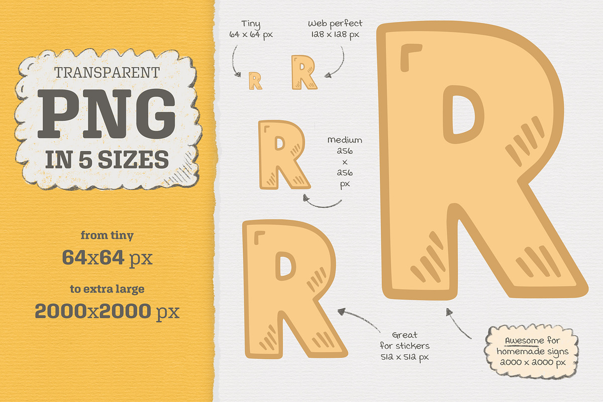 Hand-Drawn Alphabet Icons, an Icon by Good Stuff No Nonsense (Photo 10 of 12)