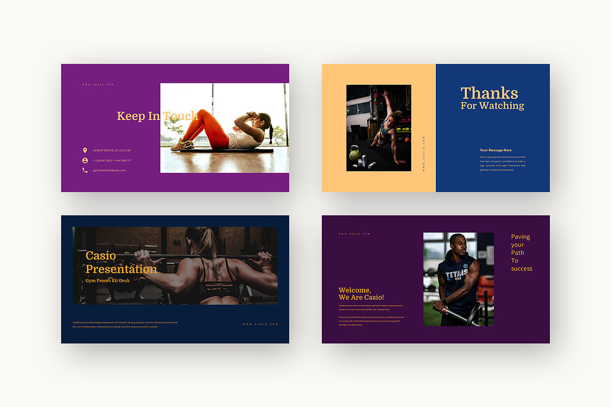 Casio : Gym Promo Keynote, a Presentation Template by Punkl Camp (Photo 9 of 16)