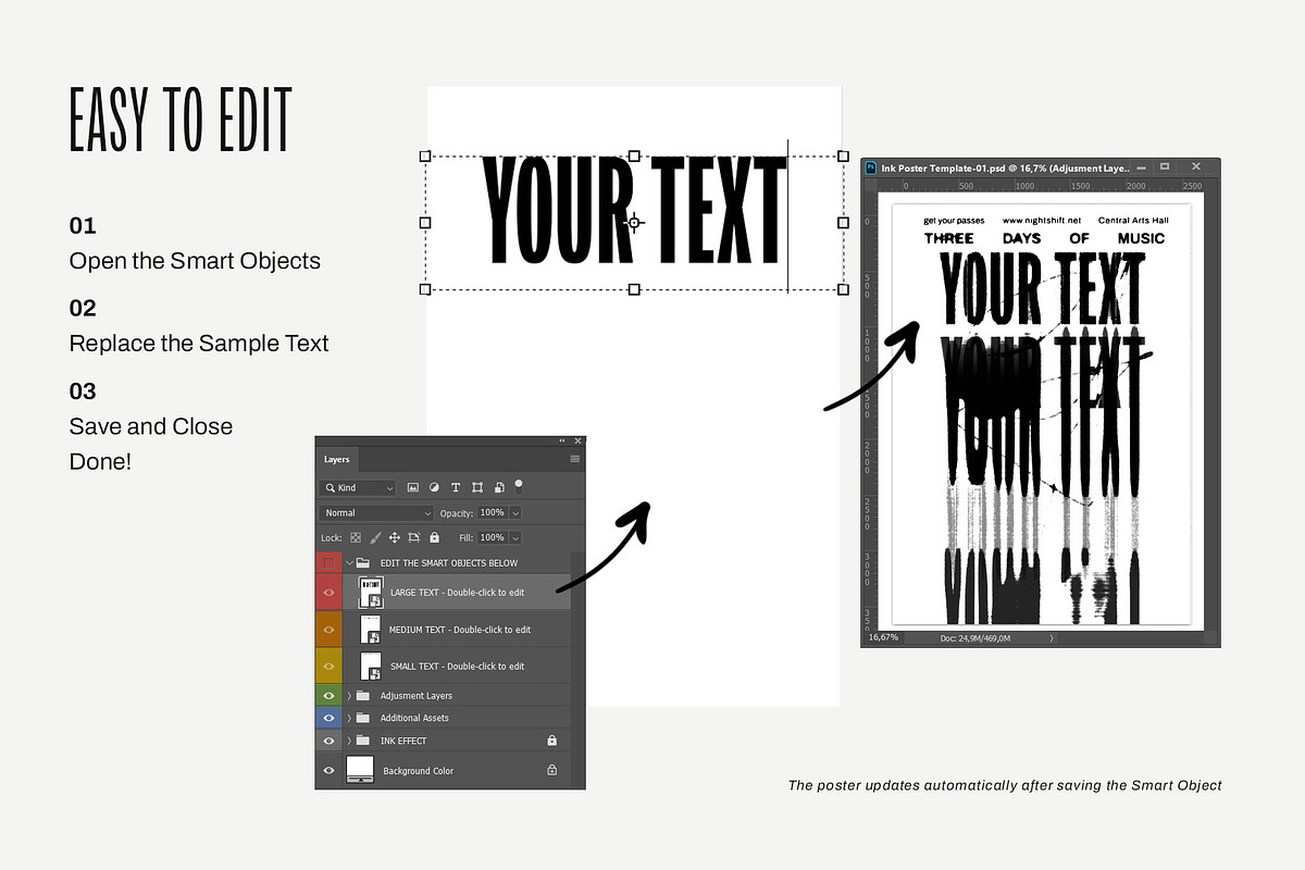 Ink Poster Templates, a Poster Template by Inartflow (Photo 5 of 14)