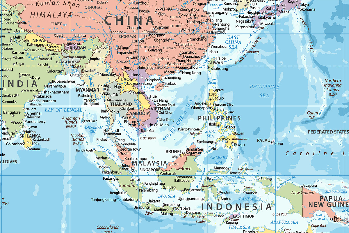 Political World Map. Vector. Layered, an Education Illustration by PorcuPen Works (Photo 7 of 7)
