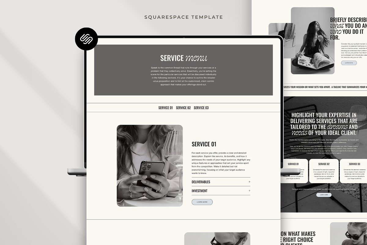 Squarespace Website Template Colette, a Squarespace Template by Candor Templates (Photo 3 of 20)