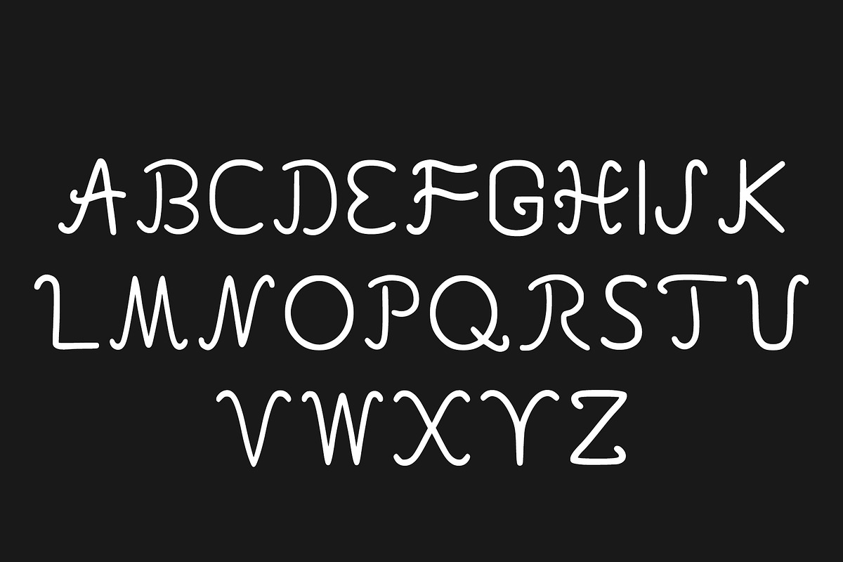 Cursive quirkly hand drawn font, a Script Font by TiveCreate (Photo 3 of 3)