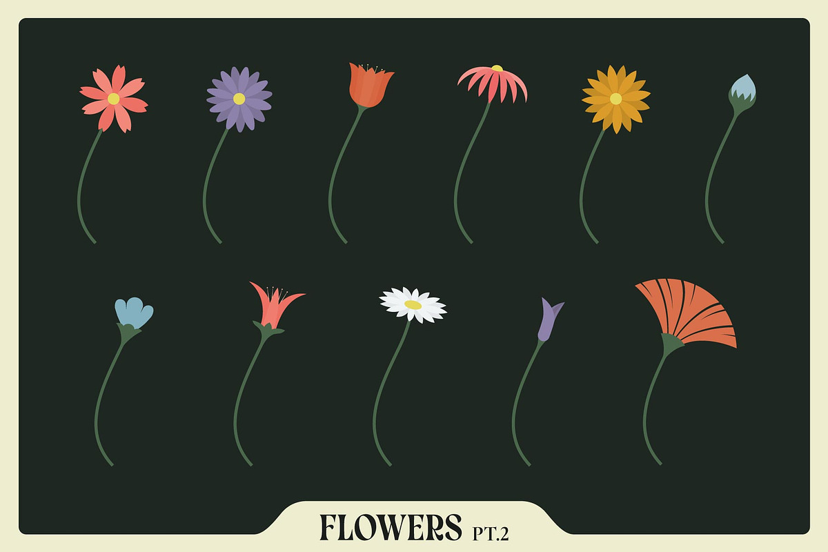 Illustrator Flower & Foliage Brushes, a Brush Add-On by The Artifex Forge (Photo 9 of 16)