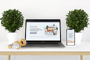 Christmas winter city clipart, a Person Illustration by LyubovZaytseva (Thumbnail 16 of 23)