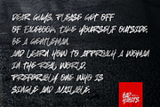 Bad Habits - Rough Brush font, a Script Font by Gassstype (Thumbnail 6 of 10)