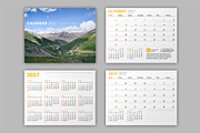 Wall Calendar 2027 (WC027-27-S), a Stationery Template by mikhailmorosin (Thumbnail 3 of 7)