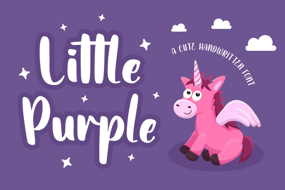 Little Purple Font, a Script Font by Fatmawati (Photo 1 of 12)