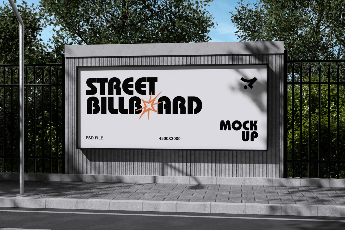 Street Billboard Mockup Bundle Set, an Advertising Mockup by Rielismee (Photo 2 of 5)