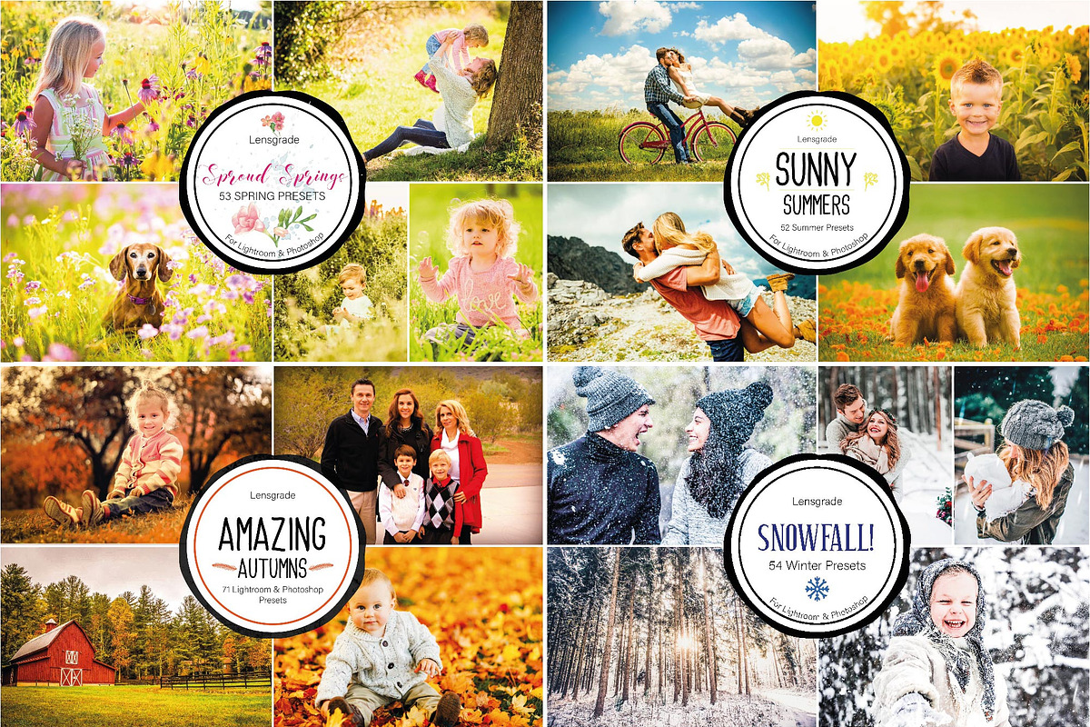 ALL 4 SEASONS! BIG BUNDLE!, an Action Add-On by Lensgrade.com (Photo 1 of 15)