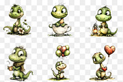 Whimsical Dinosaur PNG Clipart, an Animal Illustration by Designking (Thumbnail 4 of 4)