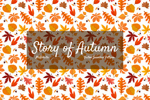 Story of Autumn Seamless Pattern