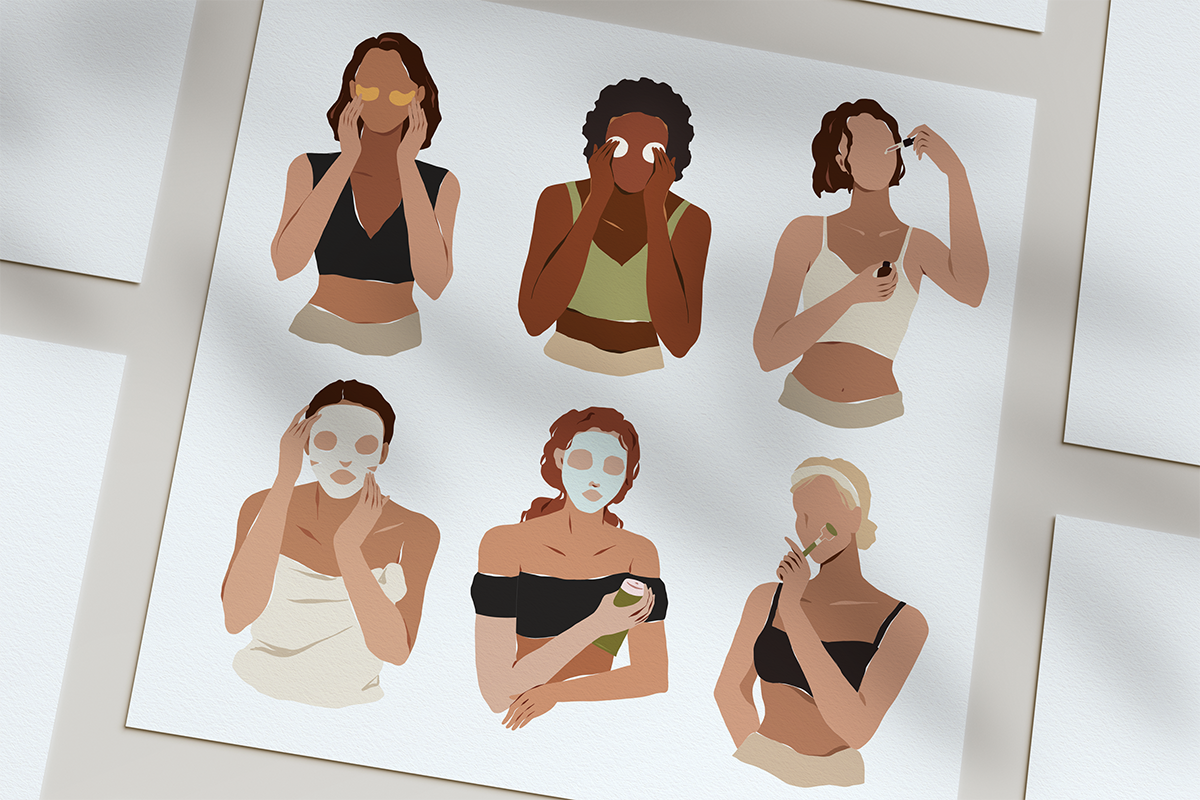 Skincare, gadgets, wellness art, an Illustration by Fave Brush (Photo 4 of 5)
