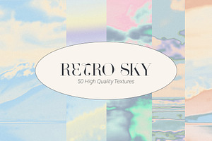 RETRO SKY Pastel Gradient Background