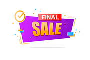 Set of colorful Sale banner designs, a Templates & Theme by Traudl's shop (Thumbnail 7 of 7)