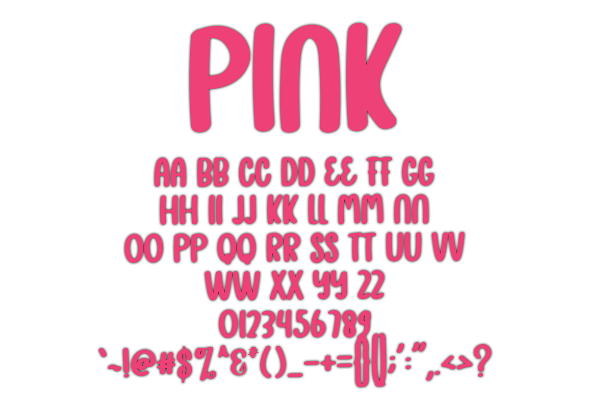 PINK, a Sans Serif Font by InermediaSTUDIO (Photo 2 of 7)