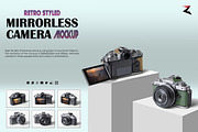 Retro Styled Mirrorless Mockup 5K, a Product Mockup by Zabiegala MP (Thumbnail 1 of 8)