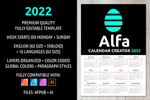 Alfa Calendar Creator 2022