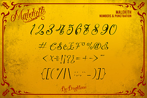 Malekith - Tattoo Font