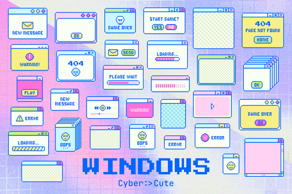 Cyber Cute: 230+ Pixel Art Elements, an Object Graphic by IuliiaSavko (Photo 4 of 9)