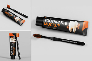 Toothpaste Mockup, a Packaging Mockup by Brand Earth