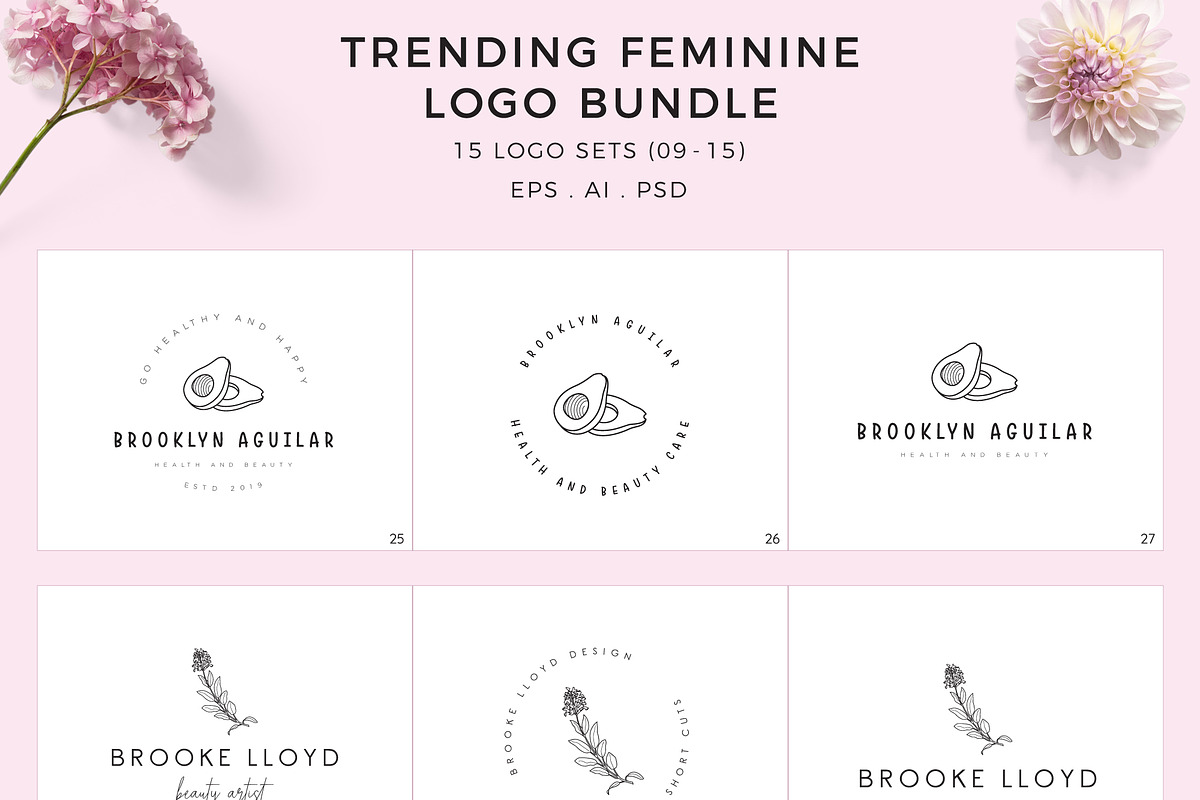 1200 Premade Logos Mega Bundle, a Branding & Logo Template by XpertgraphicD (Photo 9 of 60)