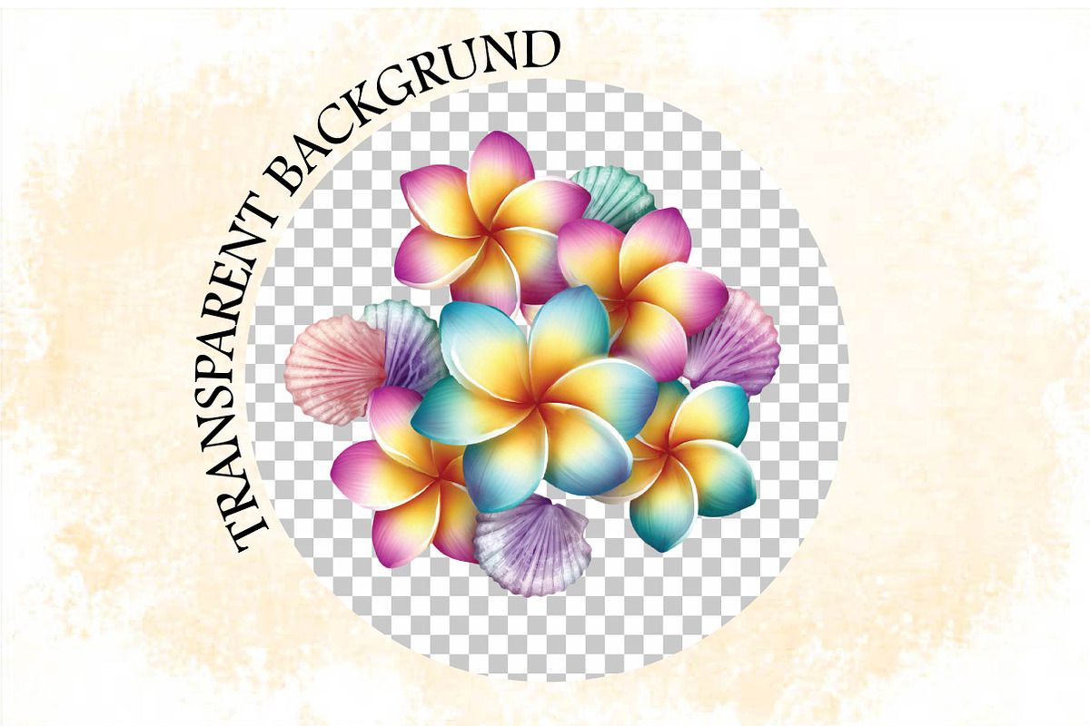 Watercolor Plumeria Clipart Bundle., an Illustration by SVGArt (Photo 7 of 8)