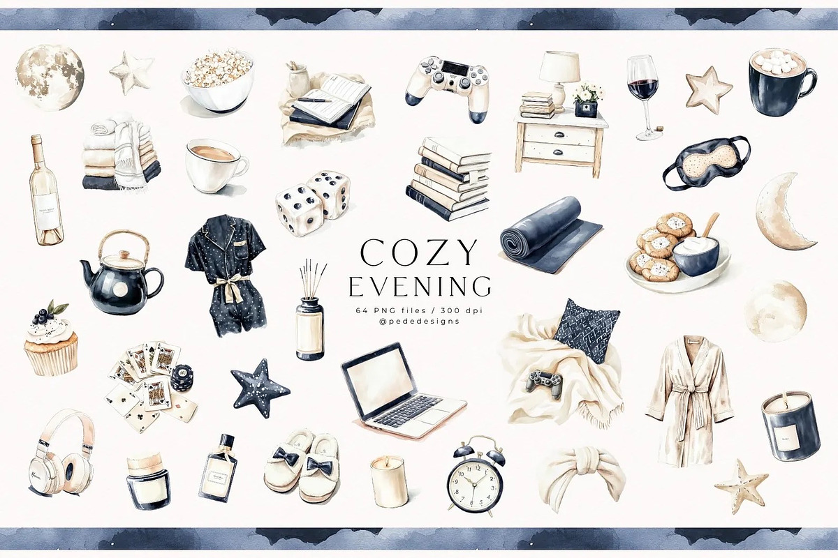 Cozy Evening, an Object Illustration by PeDe Designs (Photo 5 of 25)