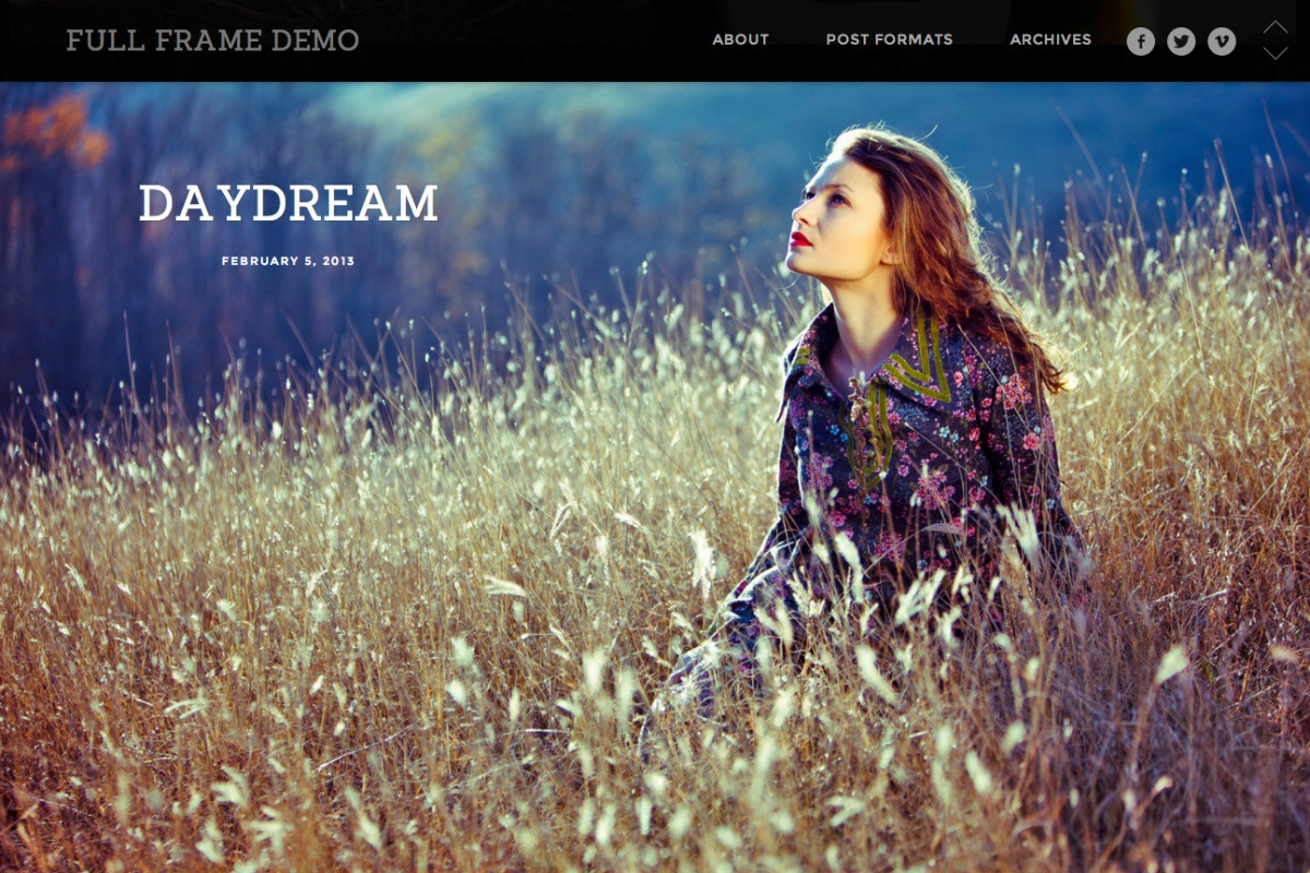 Full Frame, a WordPress Template by Graph Paper Press (Photo 3 of 5)