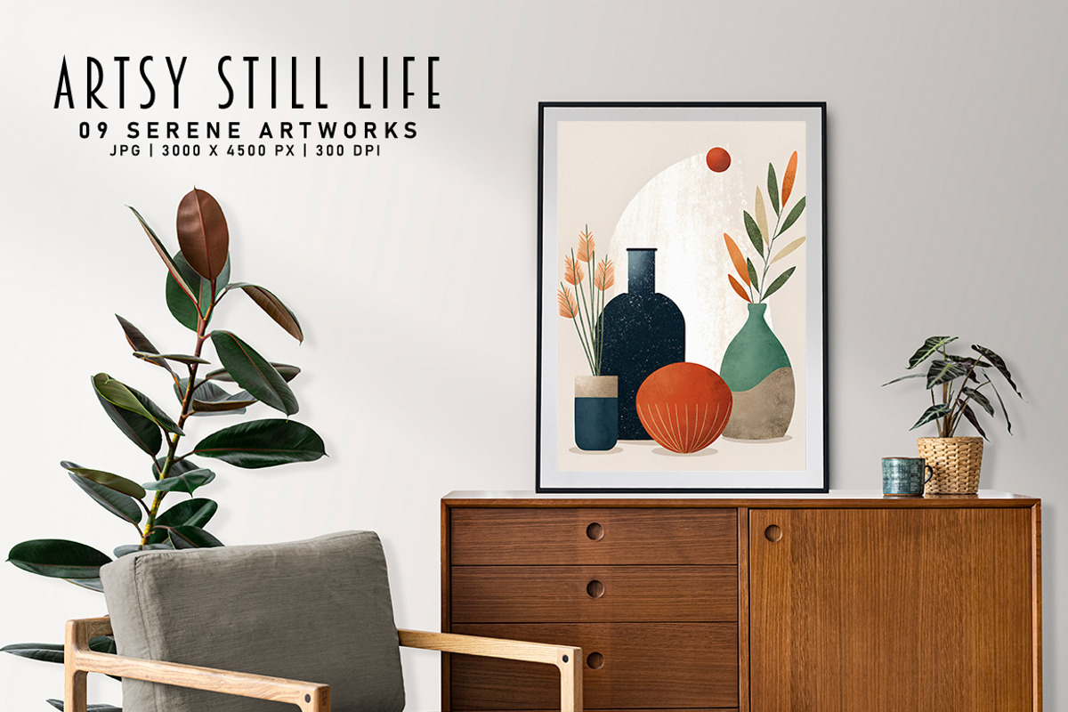 Artsy Still Life, a Decorative Illustration by Digital Art Creations (Photo 5 of 8)