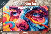 Psychedelic background 04. Wall art., a Decorative Illustration by KENO Mascots (Thumbnail 4 of 4)