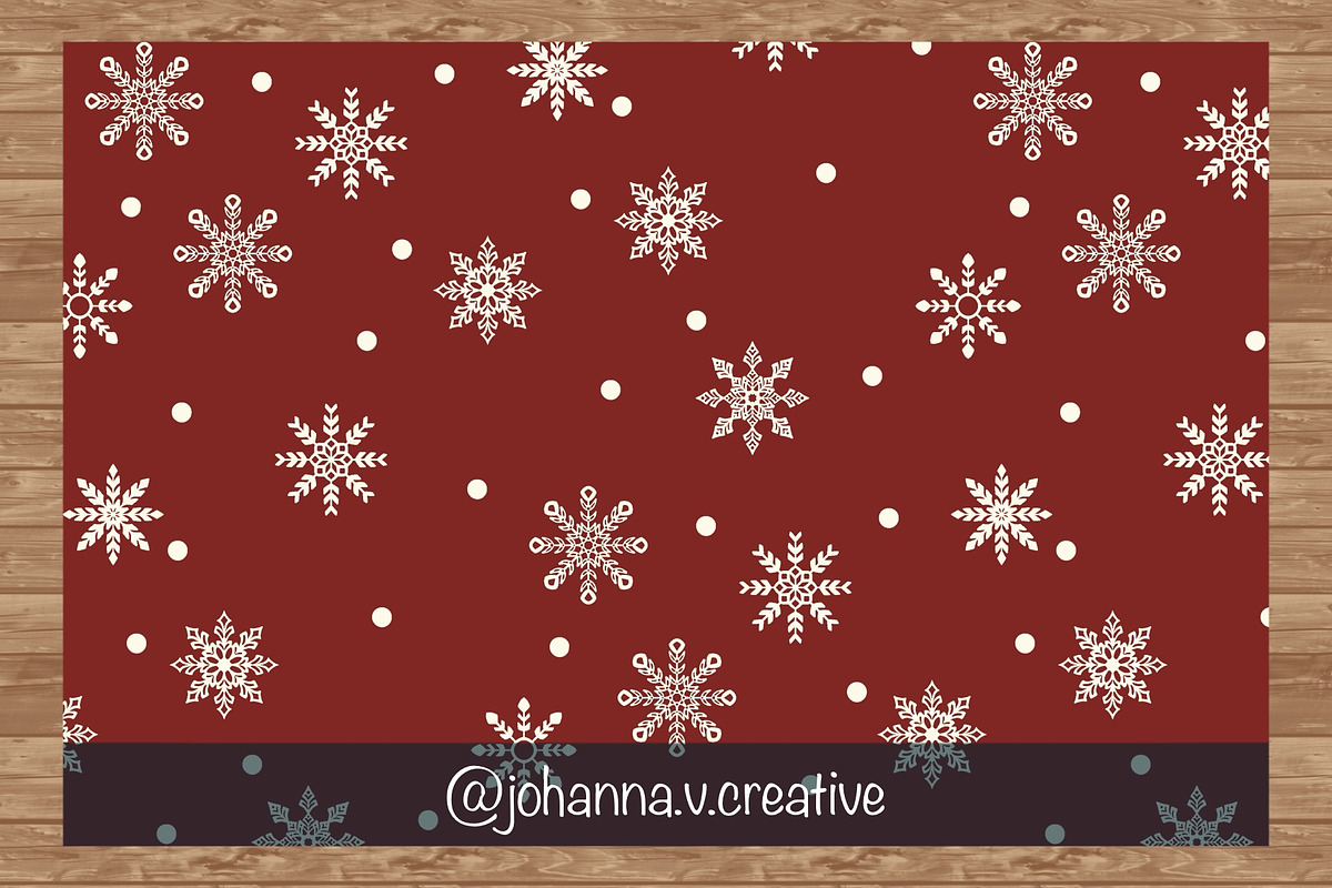 Snowflake Seamless Pattern, an Illustration by Johanna V. Creative (Photo 5 of 5)