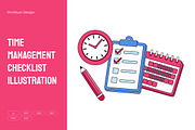 Time Management Checklist, an Object Illustration by Partikusi Design (Thumbnail 1 of 3)