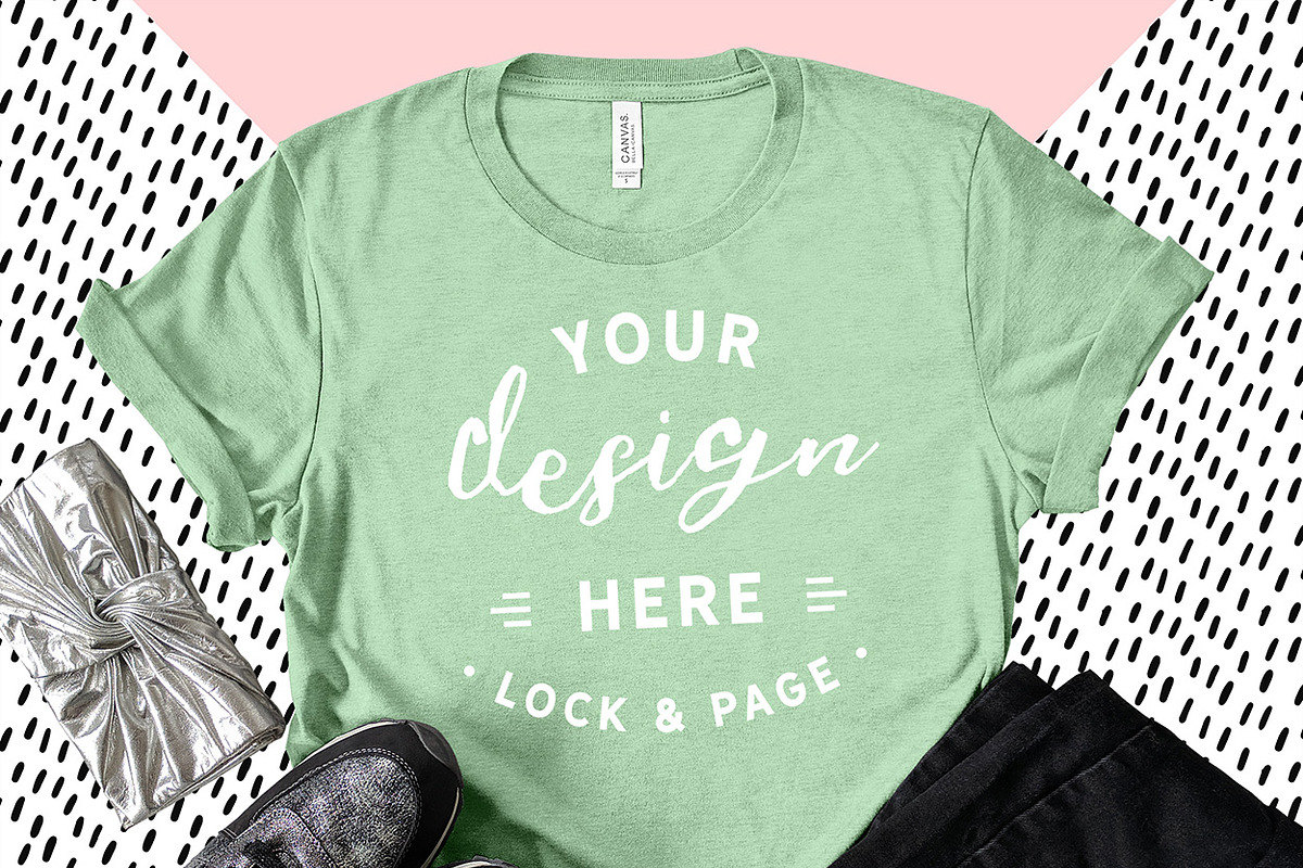 Bella Canvas 3001 Graphic Mockups, a Shirt Mockup by lock and page (Photo 44 of 65)