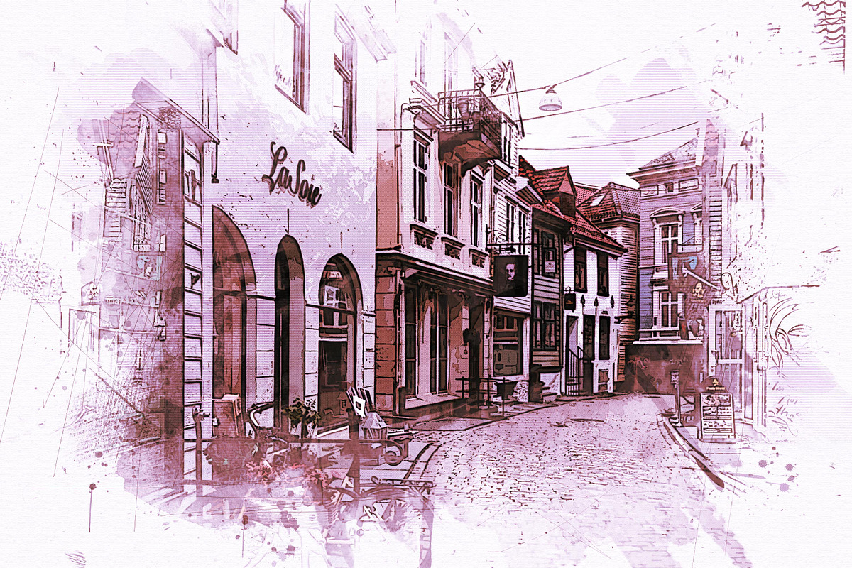 Urban Watercolor Photoshop Effect, a Brushes & More by INTENTFX (Photo 9 of 26)