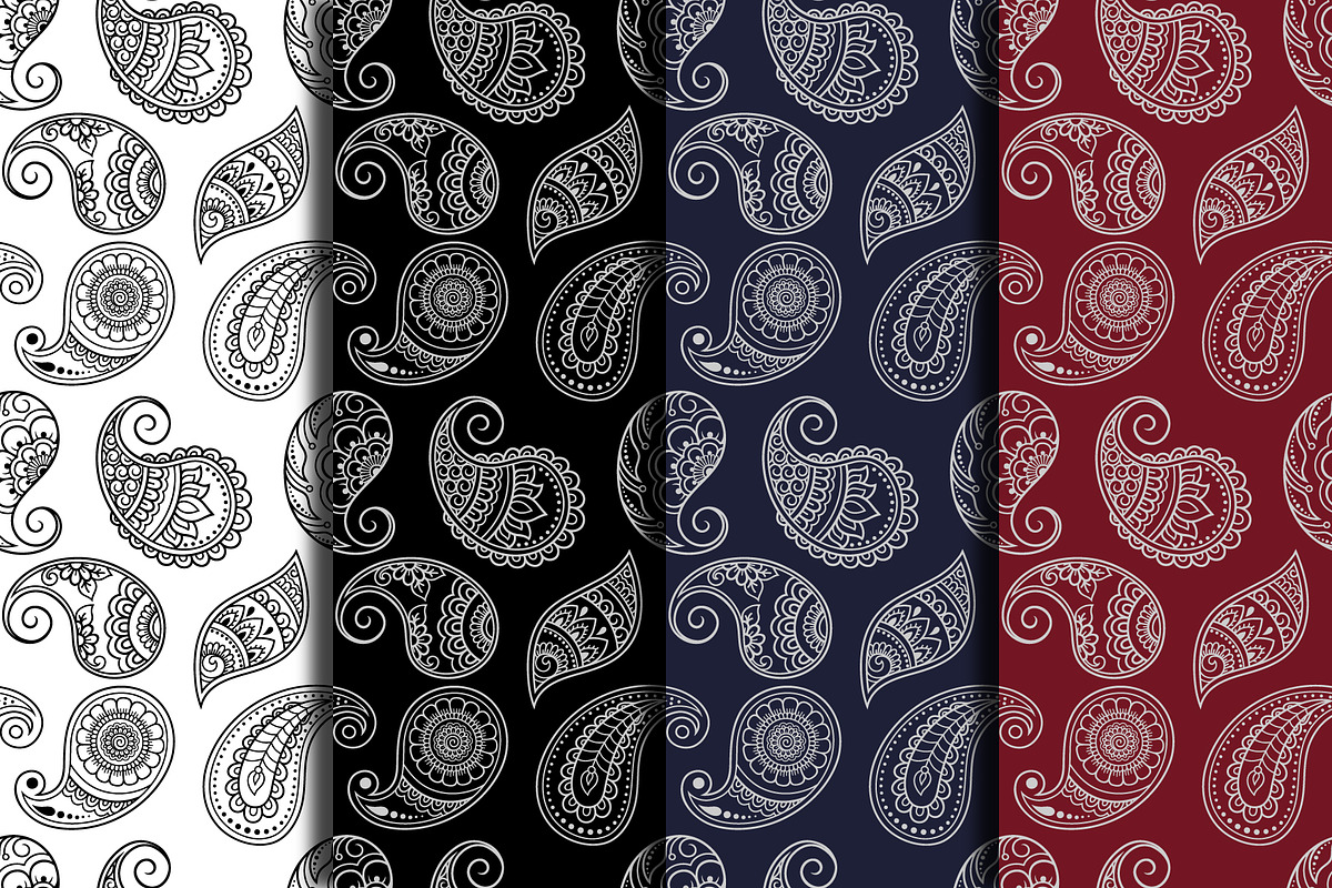 60 Flowers & Paisley, a Decorative Illustration by Katika Shop (Photo 7 of 7)