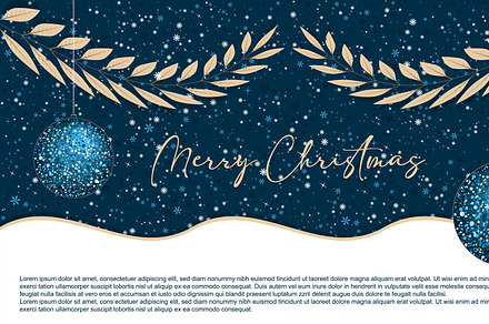 Merry Christmas greeting card