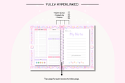 Pink Pastel Portrait Digital Planner, a Stationery Template by Tas Creative Studio (Thumbnail 6 of 13)